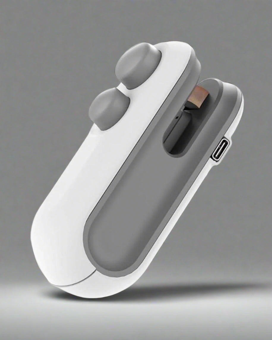 Portable Mini Sealing Machine 2 in 1 USB Rechargeable Magnetic Bag Sealer Heat Seal with Cutter