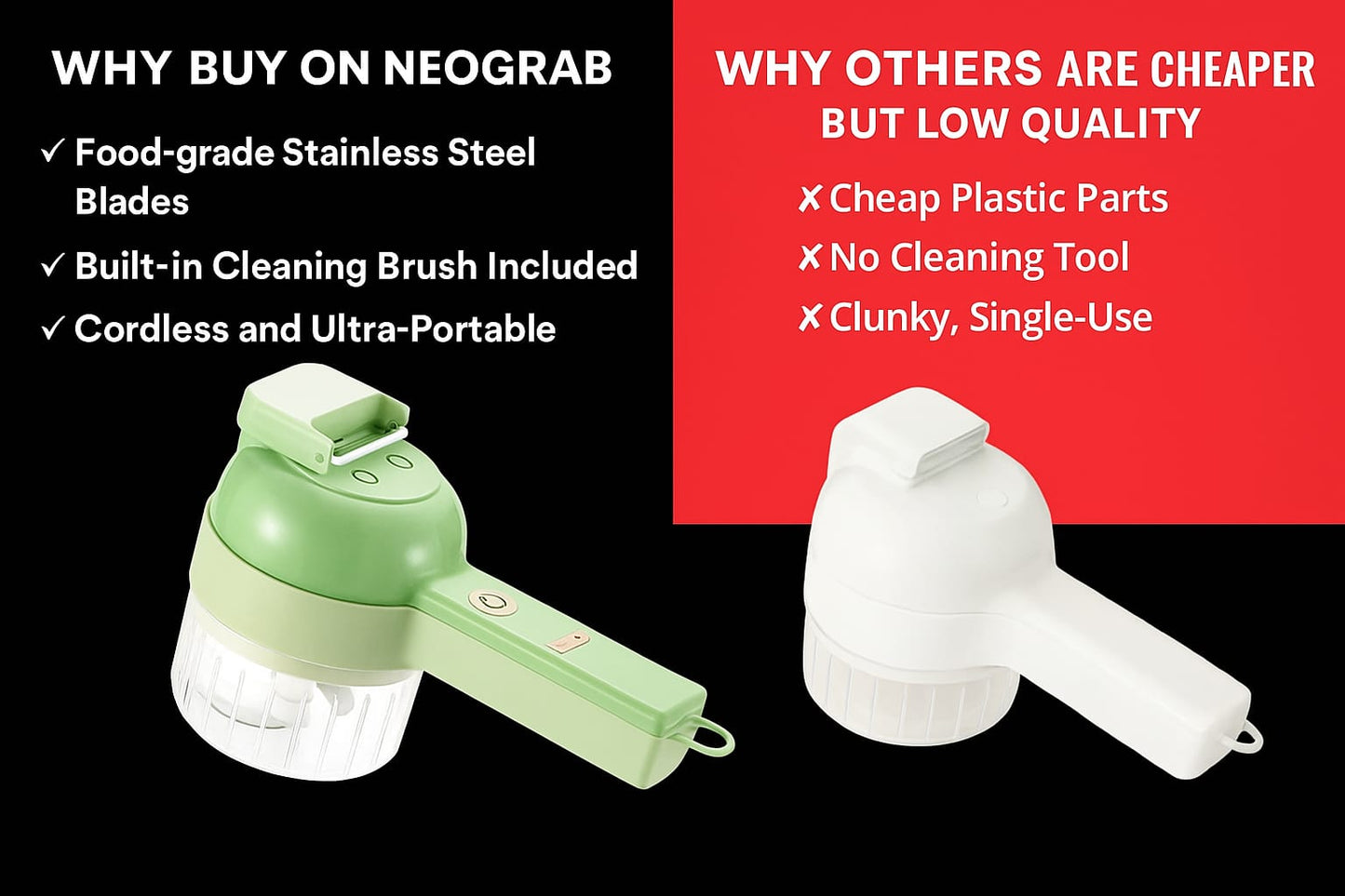 4 in 1 Portable Electric Vegetable Cutter Set