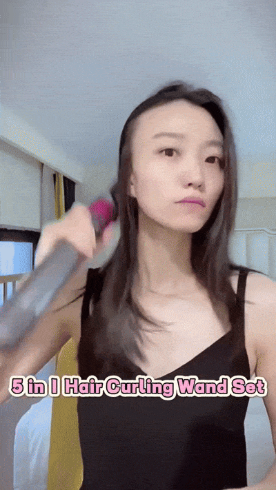 5 in 1 Multifunctional Hair Dryer Styling Tool, Detachable 5-in-1 Multi-Head Hot Air Comb, The Negative Ion Automatic Suction Hair Curler
